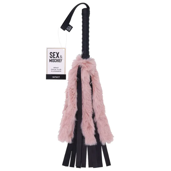Sex & Mischief Brat Faux Fur Flogger - OSAS