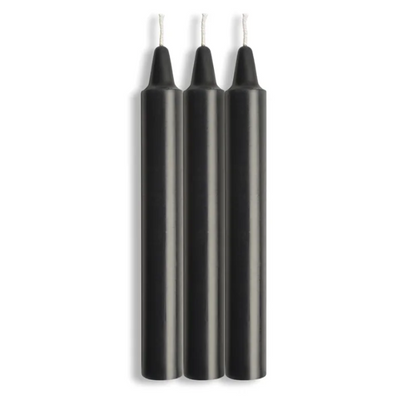 LaCire Drip Pillar Candles Black - OSAS