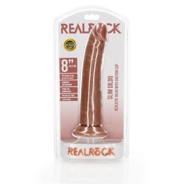 REALROCK Realistic Slim Dildo with Suction Cup 20.5cm - OSAS