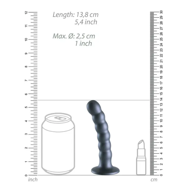 OUCH! Beaded Silicone G-Spot Dildo 5in - OSAS