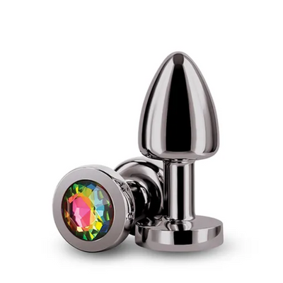 Rear Assets Petite Gunmetal with Rainbow Gem - OSAS