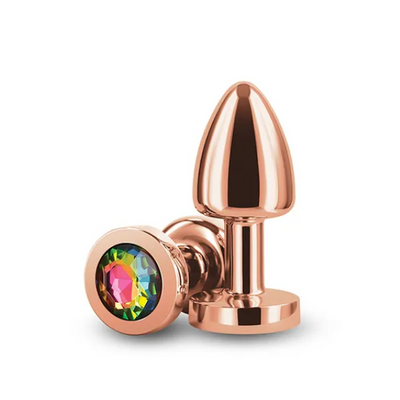 Rear Assets Petite Rose Gold with Rainbow Gem - OSAS