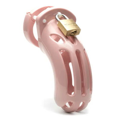 The Curve Chastity Cock Cage Kit Pink - OSAS