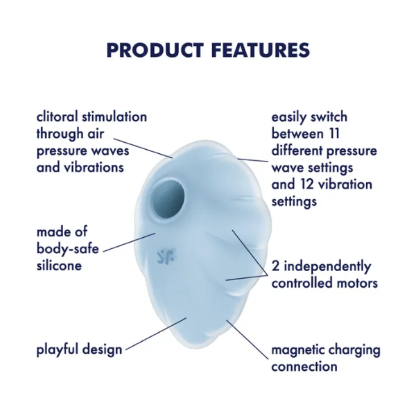 Satisfyer Cloud Dancer Blue - OSAS