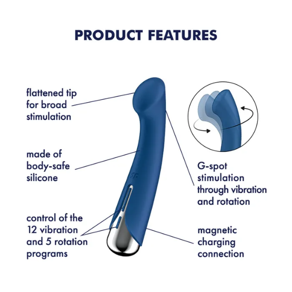 Satisfyer Spinning G-Spot 1 Blue - OSAS