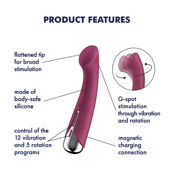 Satisfyer Spinning G-Spot 1 Red - OSAS