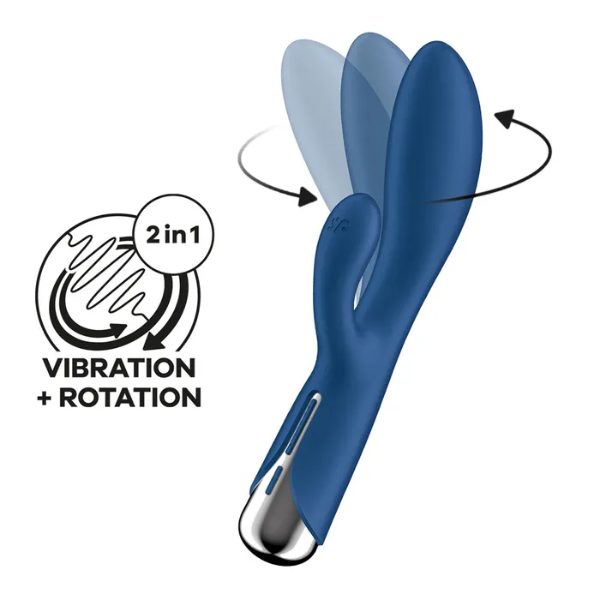Satisfyer Spinning Rabbit 1 Blue - OSAS