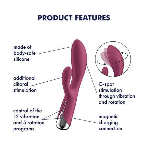 Satisfyer Spinning Rabbit 1 Red - OSAS