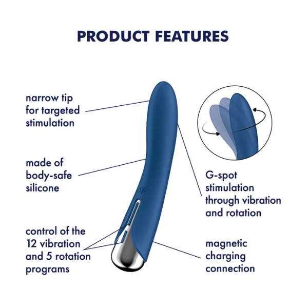 Satisfyer Spinning Vibe 1 Blue - OSAS