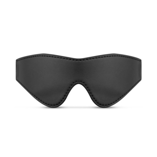 Faux Leather Blindfold Black - OSAS