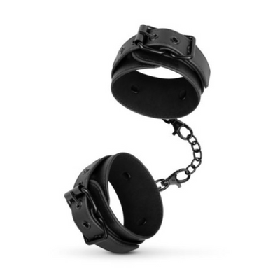 Faux Leather Ankle Cuffs Black - OSAS