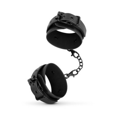 Faux Leather Handcuffs Black - OSAS