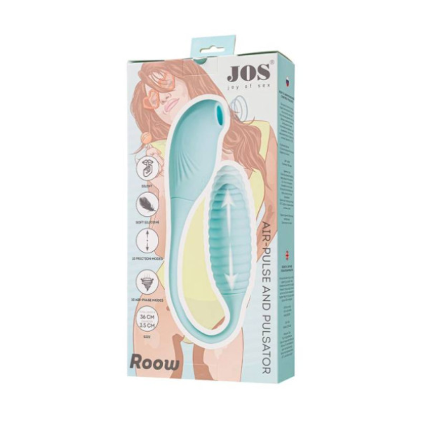 JOS Roow Vaginal and Clitoral Air Pulse Stimulator Blue - OSAS