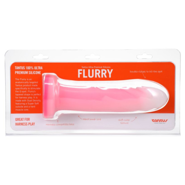 Flurry Dual Density Dildo Rose Quartz - OSAS