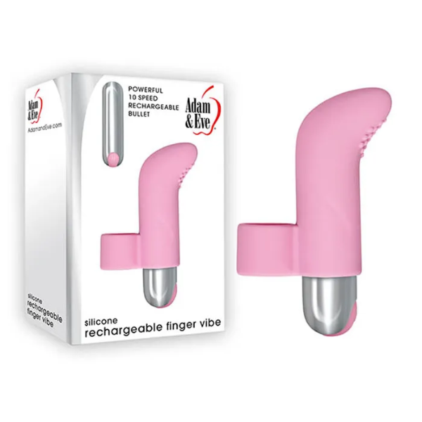 Adam & Eve Silicone Rechargeable Finger Vibe - OSAS
