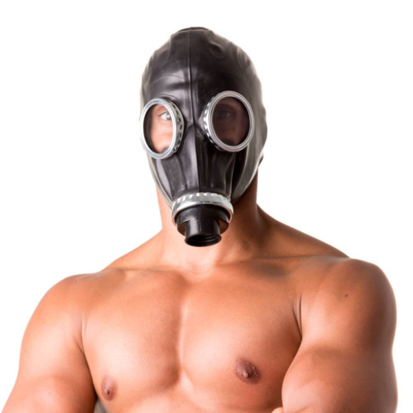 Classic 80s Fetish Rubber Gas Mask - OSAS
