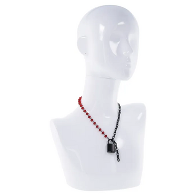 S&M Exs & Ohs Crystal Day Collar Red/Black - OSAS