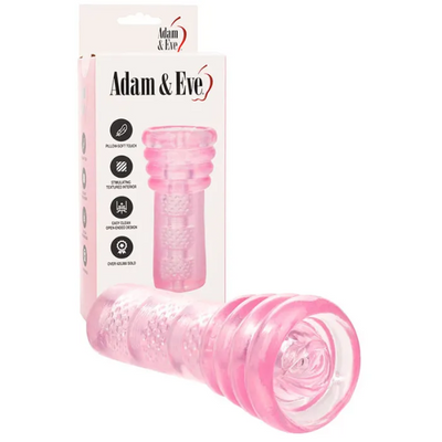 Adam & Eve Super Head Honcho Pink Oral Stroker - OSAS