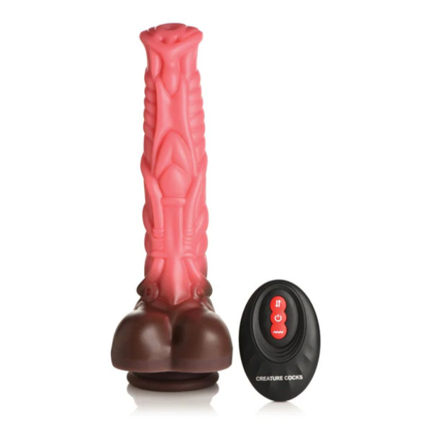 Deluxe Centaur Thrusting & Vibrating Silicone Dildo - OSAS