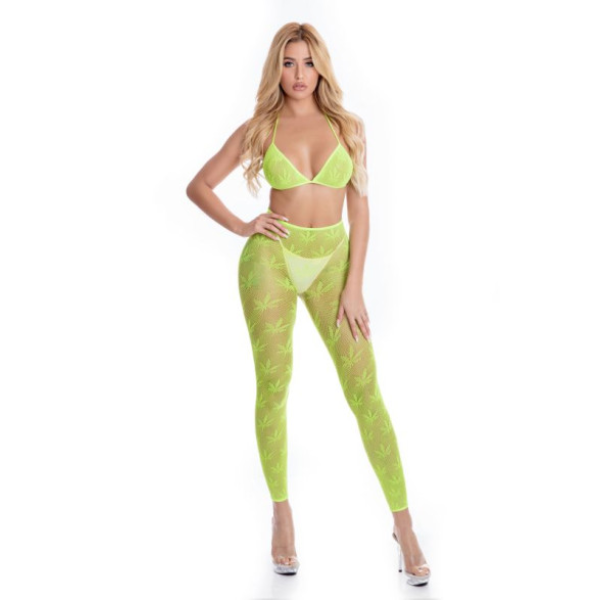 All About Leaf Bra Set Green - OSAS