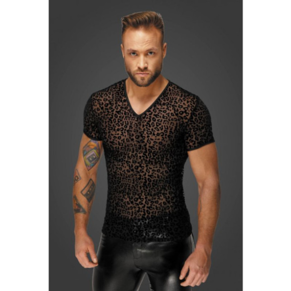 Leopard Flock V-Neck T-Shirt L - OSAS