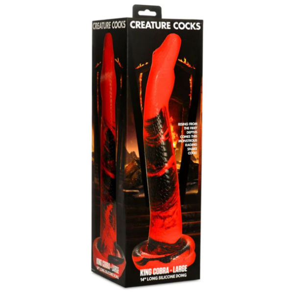 Creature Cocks Large King Cobra 14in Long Silicone Dong - OSAS