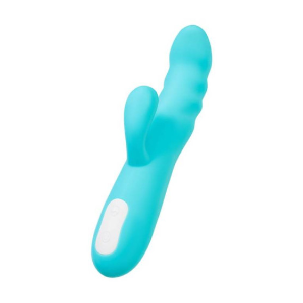 JOS Merry Swirl Rotating Shaft Rabbit Vibrator Blue - OSAS