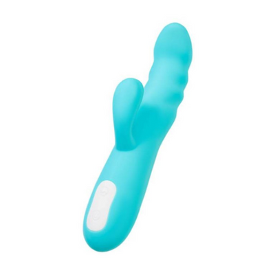JOS Merry Swirl Rotating Shaft Rabbit Vibrator Blue - OSAS