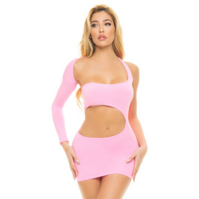 Cut My Life Into Pieces Dress Pink OS - OSAS