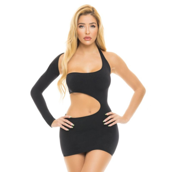 Cut My Life Into Pieces Dress Black - OSAS