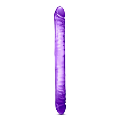 B Yours 18in Double Dildo Purple - OSAS