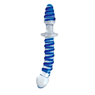 Adam & Eve Twisted Love Glass Dildo - OSAS