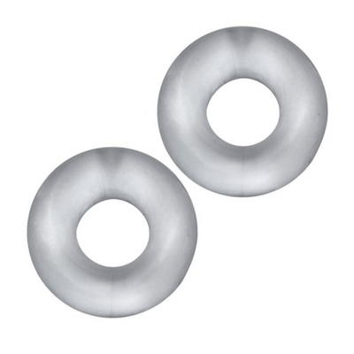 Stiffy 2pc Bulge Cockrings by HunkyJunk Ice Clear - OSAS