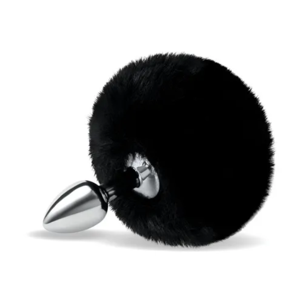 WhipSmart Furry Tales Black Bunny Tail - OSAS