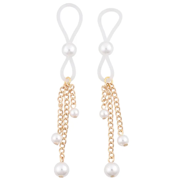 Sex & Mischief Pearl Nipple Ties