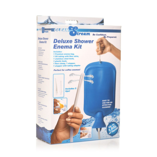 Deluxe Shower Enema Bag & Nozzle Kit