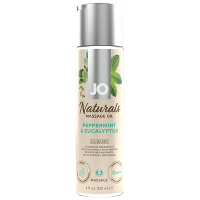 JO Naturals Peppermint & Eucalyptus Massage Oil 120ml - OSAS