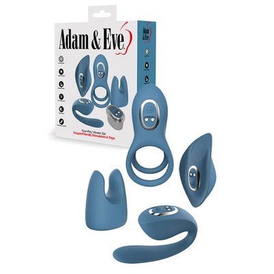 Adam & Eve Four-Play Vibe Set Blue - OSAS