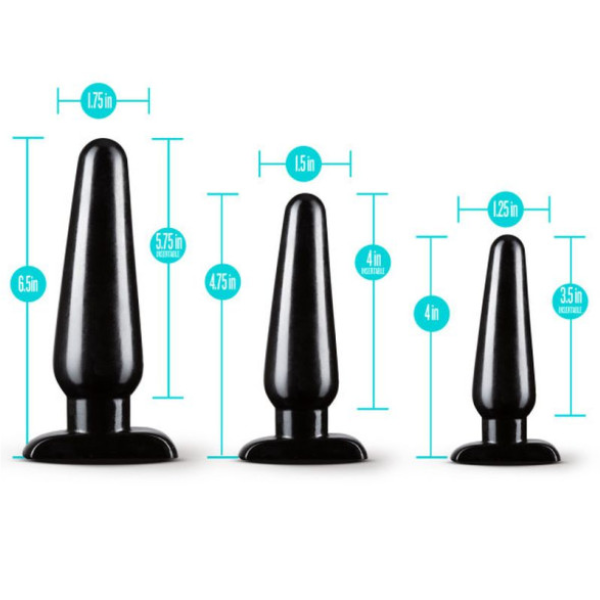Anal Adventures 3 Pc Basic Plug Kit - OSAS