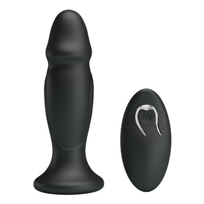 Powerful Vibrating Anal Plug (Black) - One Stop Adult Shop