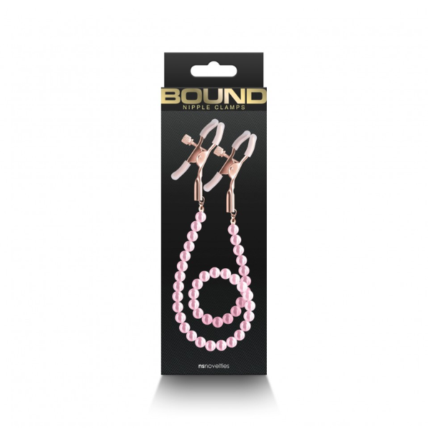 Bound Nipple Clamps DC1 Pink - One Stop Adult Shop