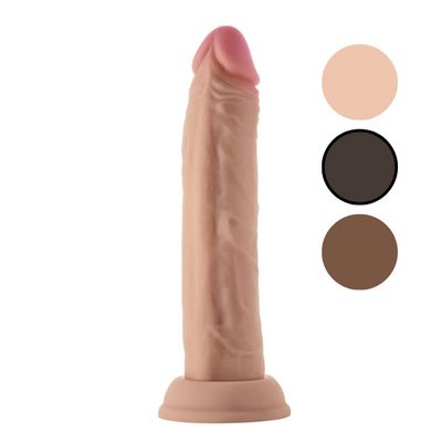 Model J 5.5" Liquid Silicone Dong Mahogany - OSAS