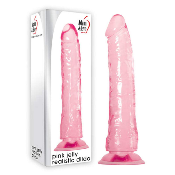 Adam & Eve Pink Jelly Realistic Dildo - One Stop Adult Shop