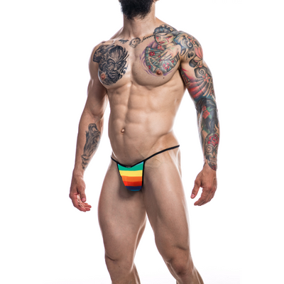 Cut For Men Briefkini Rainbow XL - One Stop Adult Shop