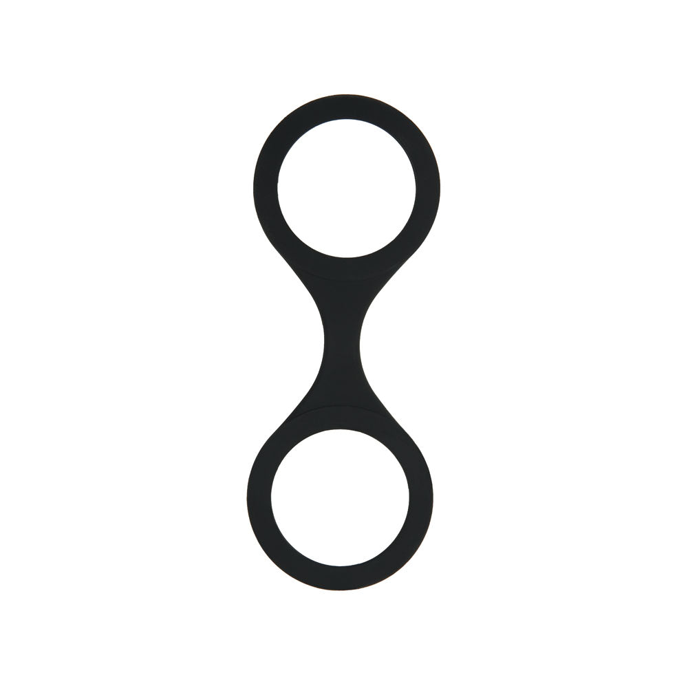WhipSmart Silicone Handcuffs Black - OSAS