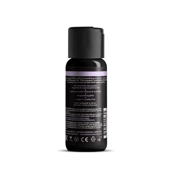 Wicked Sensual Massage Oil Lavender & Rosemary 120ml - One Stop Adult Shop