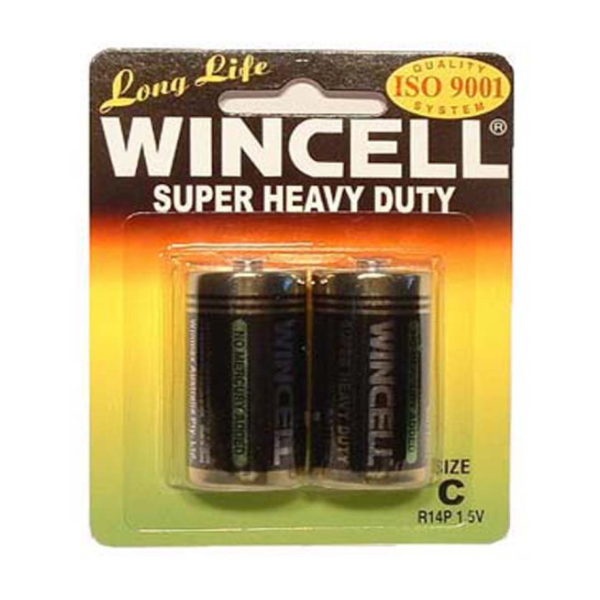 Wincell Super Heavy Duty C Size 2Pk Battery - One Stop Adult Shop