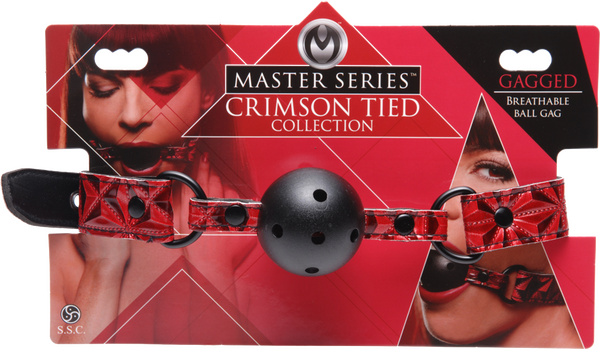 Crimson Tied Breathable Ball Gag - OSAS