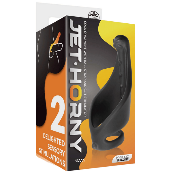 Cock Ring with Ball Strap and Clit Stimulator - OSAS