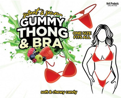 Sweet &amp; Sour Gummy Thong &amp; Bra - OSAS